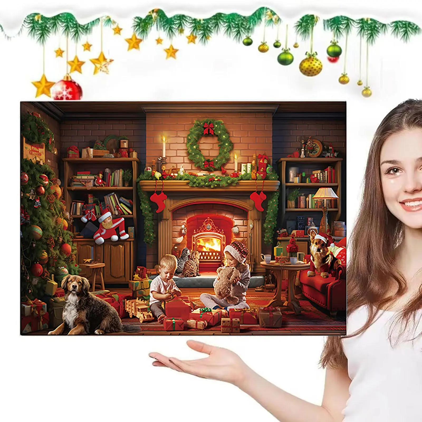 

Yesteryear Advent Calendar Puzzle 2025 Christmas Puzzles 24 Days Countdown Calendar Christmas Puzzle 1008 Pieces Puzzle Malamute