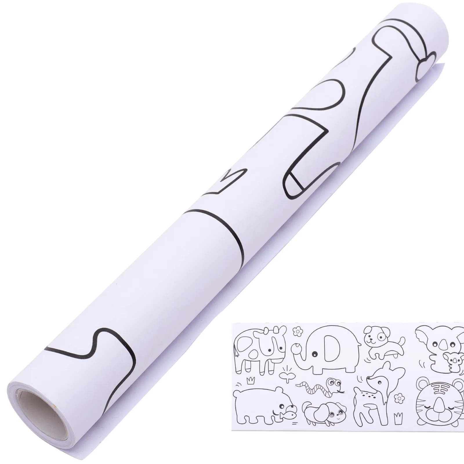 Coloring Poster Set High-Quality Washable Graffiti Scroll Paper for Drawing Painting Sketching Art Craft Home School DIY