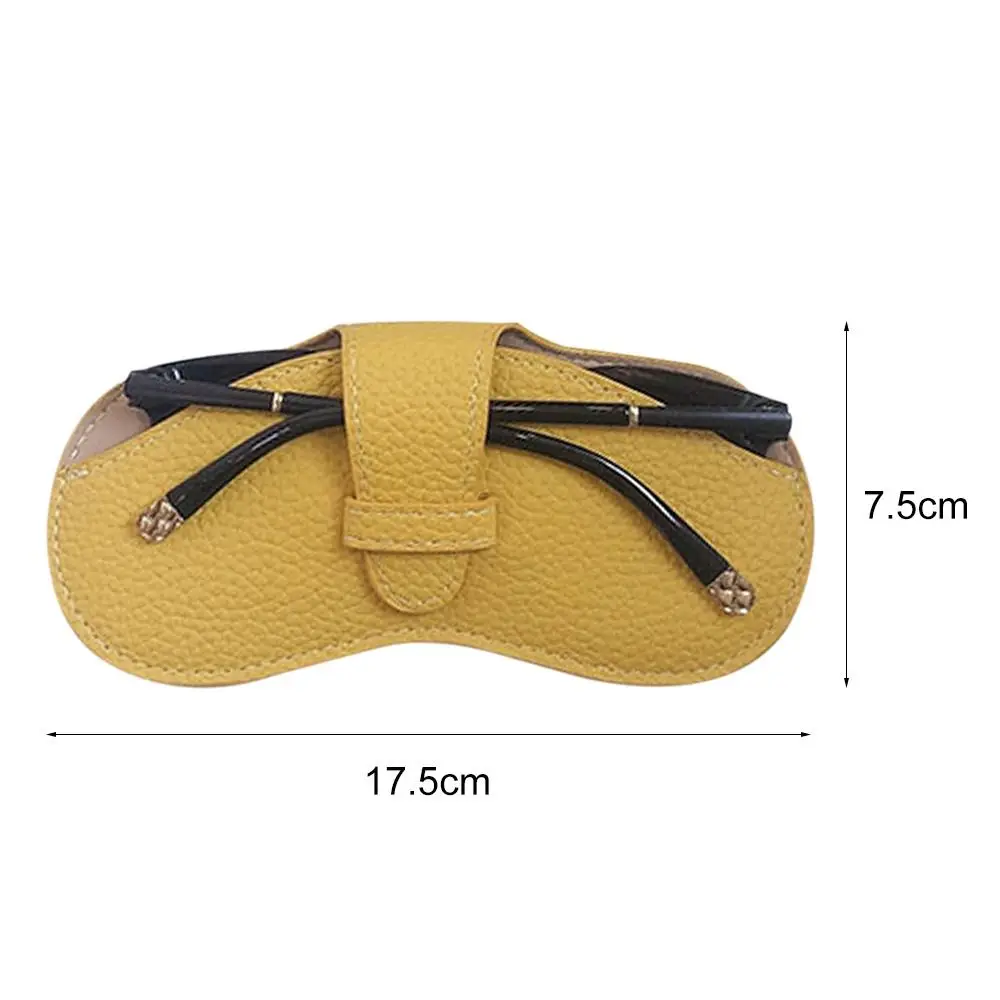 2023 Fashion Simple Portable Glasses Bag PU Leather Sunglasses Box Storage Bag Anti Pressure Eyeglasses Protective Cover