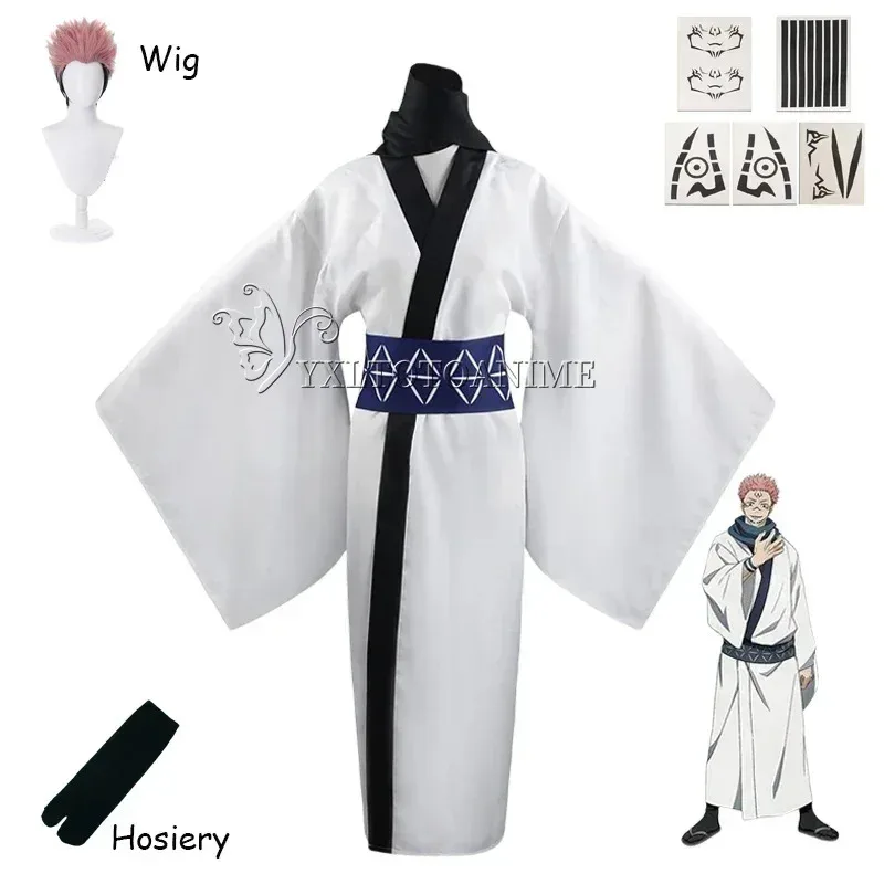 Didi 211Jujutsu Kaisen Ryomen Sukuna disfraces Cosplay adultos hombres mujeres trajes Japón Kimono Hanfu Halloween Anime ropa