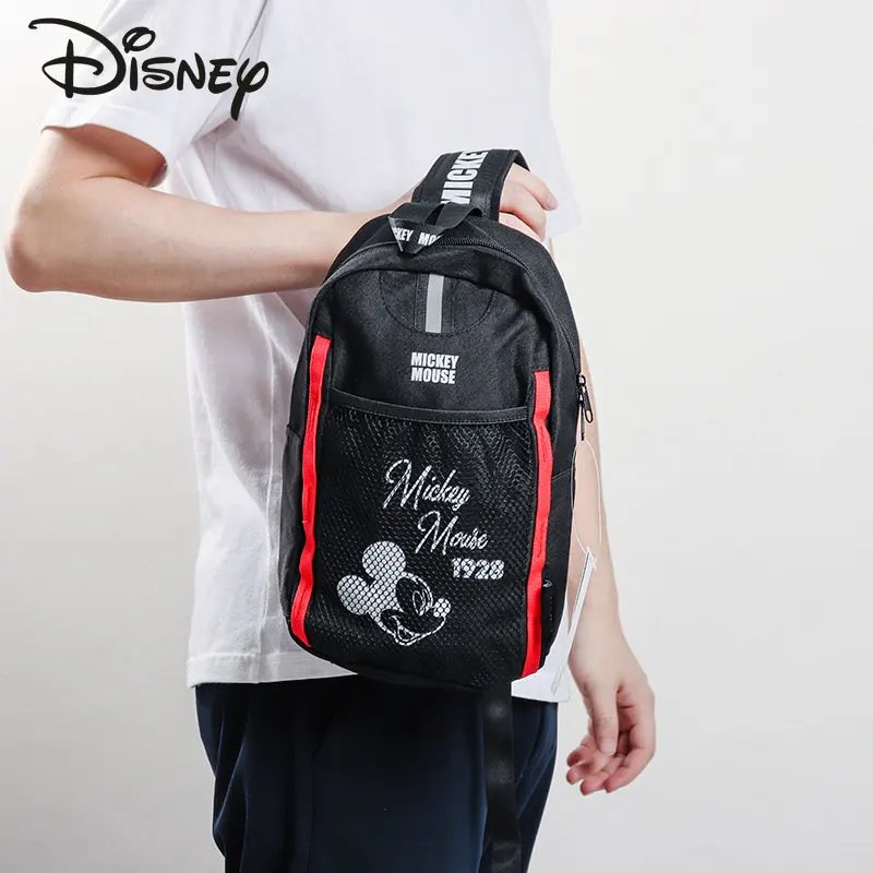 Disney Mickey neue Unisex Umhängetasche modische hochwertige Segeltuch tasche Cartoon lässig multifunktion ale Sport Brusttasche