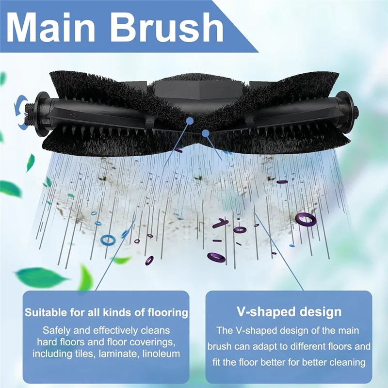 Kit de acessórios a24p para honiture g20/g20 pro, para tikom g8000/g8000 pro, para lararesar evol 3 peças de aspirador de pó robô