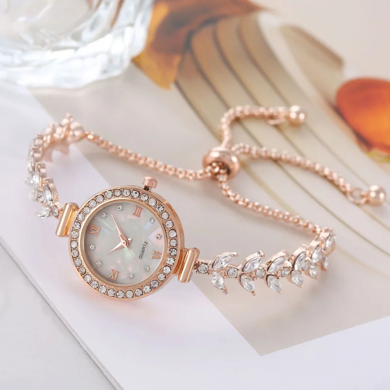 무료 조정 가능한 인기 인어 시계, 저렴한 럭셔리 패션 다이아몬드 여성 시계, 심플하고 우아한 작은 팔찌 시계