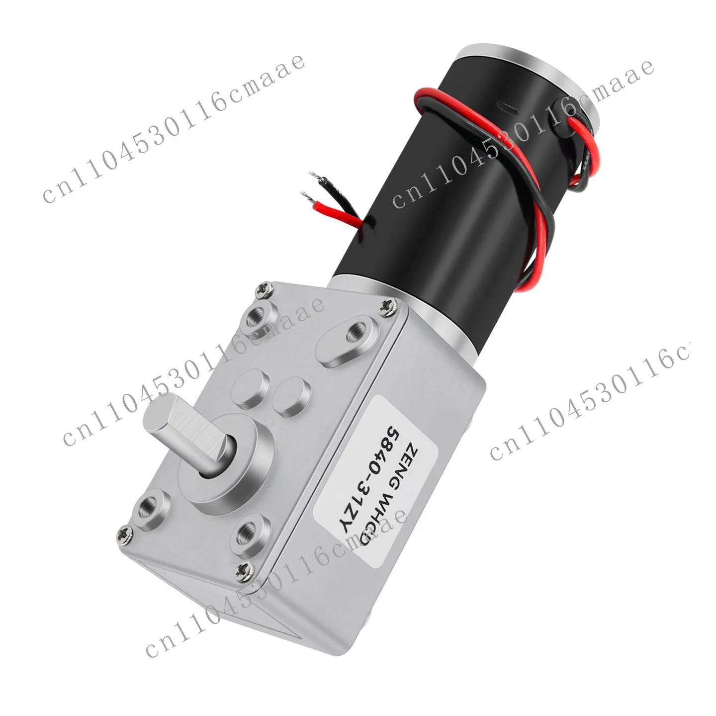 5840-31ZY micro DC geared motor 12 volts 24v large torque right angle worm gear variable speed motor