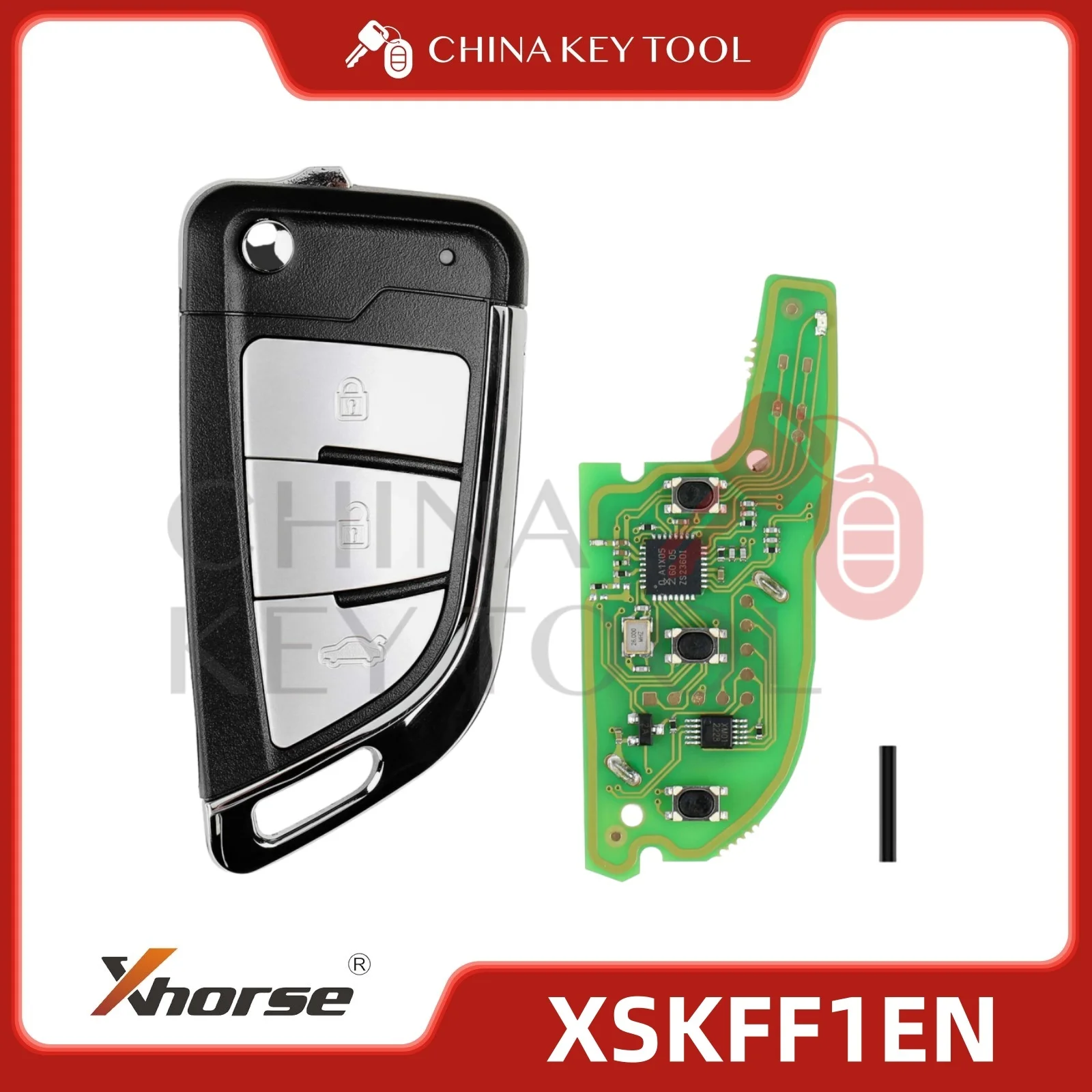 

1PCS Xhorse XSKFF1EN Smart Remote Key Knife Style 3 Buttons