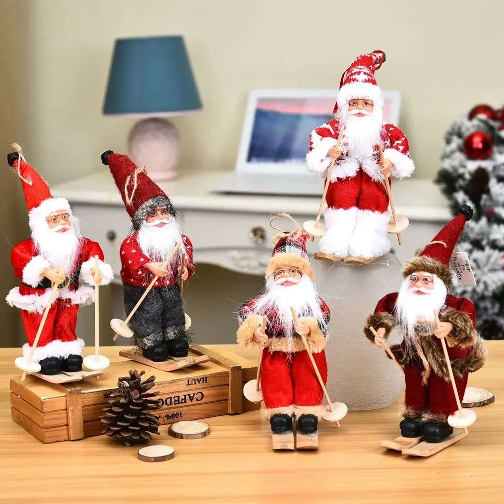 Figurine N1N Xmas Tree Drop Ornaments Home Table Decor Santa Figure Hanging Pendants Christmas Decorations Santa Claus Doll