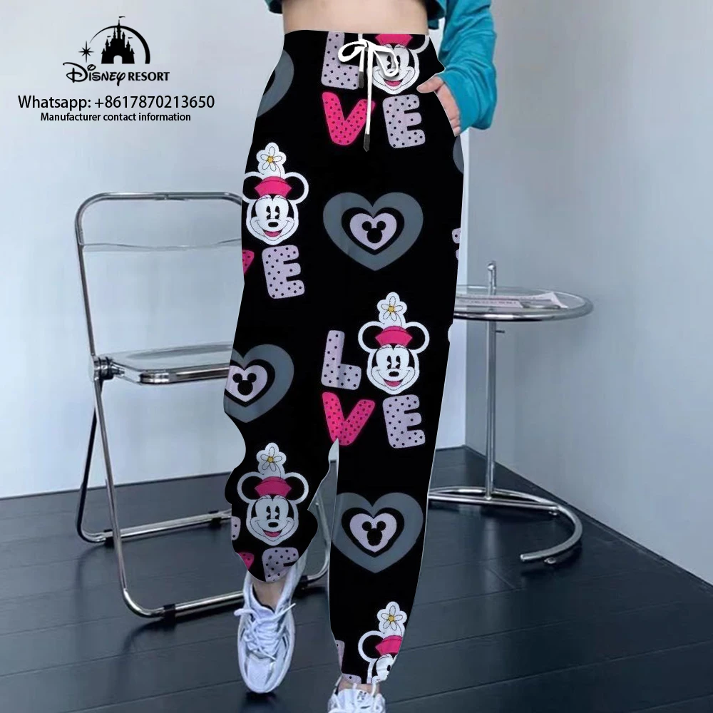 Winnie The Pooh En Mickey Minnie Kawaii Damesmode Casual Joggingbroek Streetstyle Veelzijdig Voor Kleine Voetjes