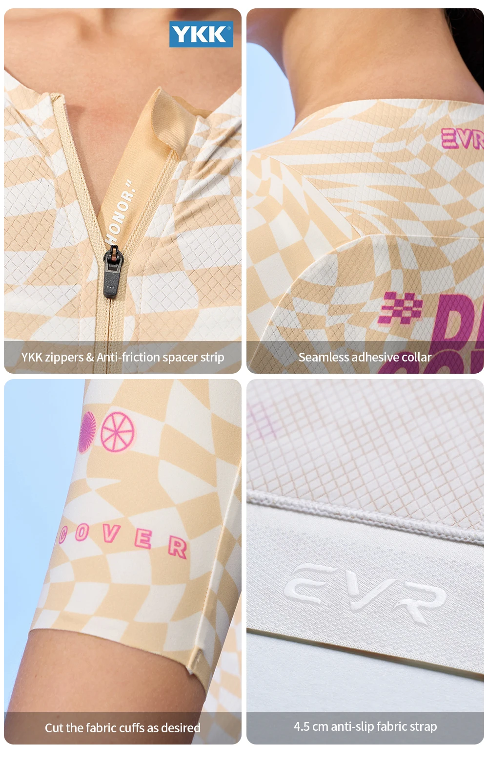EVR Pro Sommer-Radtrikot für Damen, leichte Fahrradbekleidung, MTB-Trikot mit Taschen, schnell trocknendes Fahrrad-Shirt – Detail 12