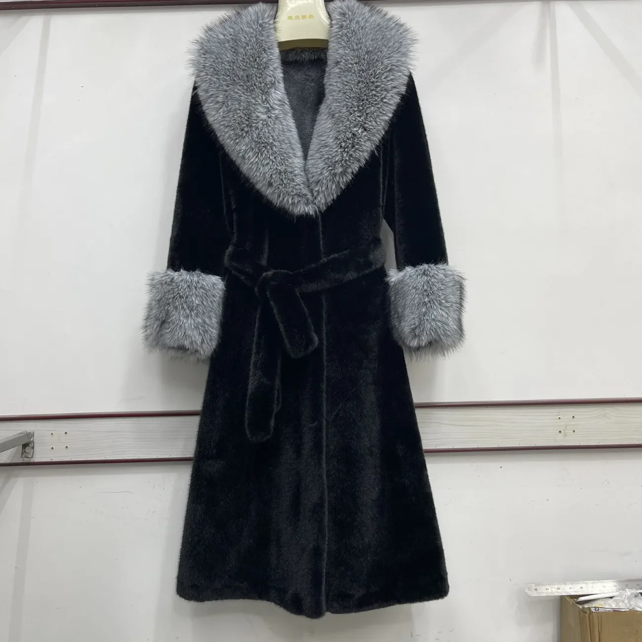 Winter Nieuwe Faux Fur Een Stuk Milieu Jas Vrouwen Overjas Losse Chic Lange Imitatie Nertsen Bontjas Dikke Warme parka Jas