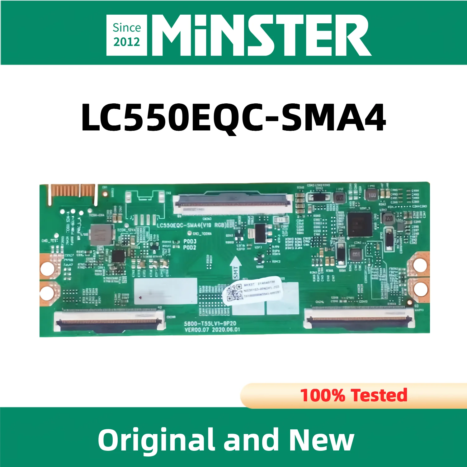 Original New LC550EQC-SMA4 5800-T55LV1-9P10 5800-T55LV1-9P00 Tcon T-Con Logic Board Card Plate for Led Lcd Tv Screen Panel