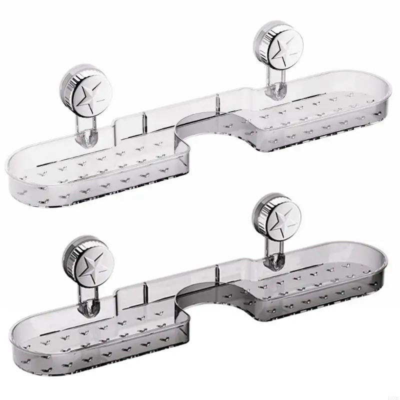 

Suction Cup Shower Caddys,Bath Organizers with Large Capacity,No Drilling Bathroom Shelves Kitchen Racks