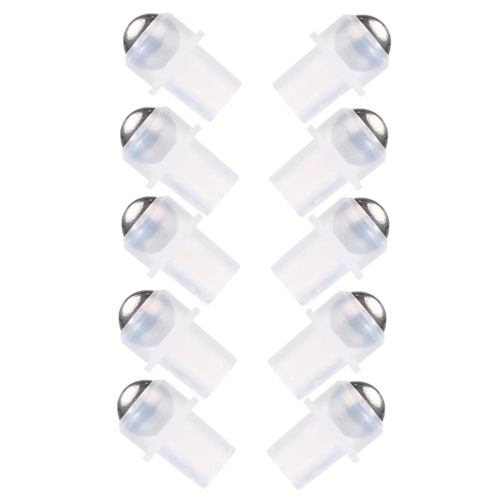 

10pcs Roller Steel Roller Balls Accessories Slim Perfume Top Replace Transparent Leakproof for Essential Oil Lip Bottle DIY