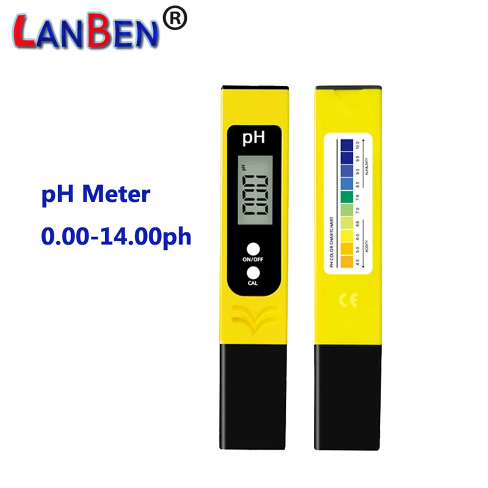 Digital portable pH Meter Water Quality Analysis pH Tester for Aquarium, Drinking water with Battery