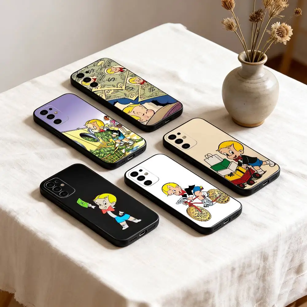 Poor Little Rich Boy R-Richie R-Rich Phone Case For Samsung S25,S24,S21,S22,S23,S30,Ultra,S20,Plus,Fe,Lite,Note,10,Black Cover