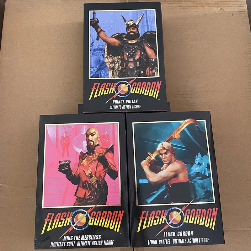 

NECA 42623 Figure Prince Vultan Ming The Merciless Flash Gordon Ultimate Action Figuras Anime 7-Inch PVC Model Toys Original