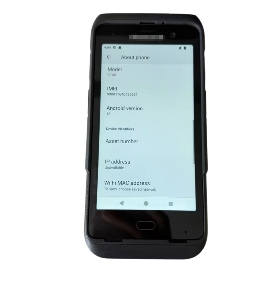 CT45P-L1N-37D120G Android GMS Mobile Barcode Scanner CT45XP