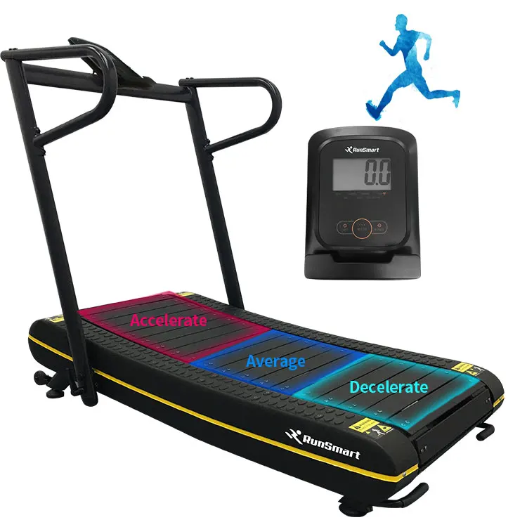 curved manual running machine Provide OEM service foldable sports exercise walking home use fitness treadmill