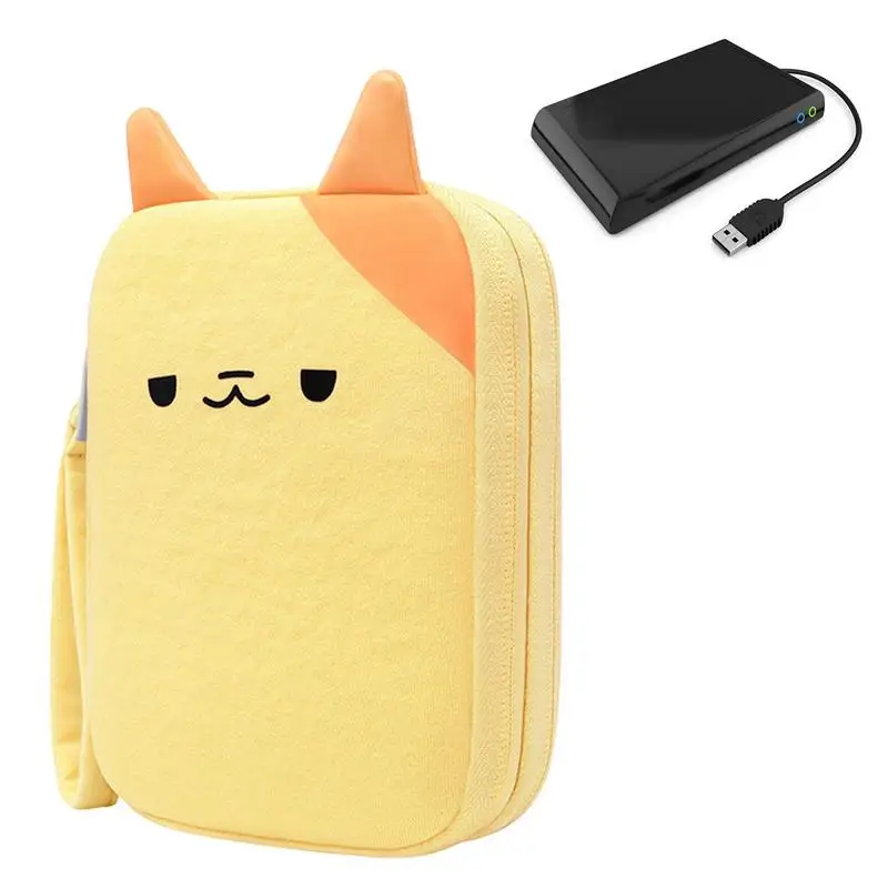 Portable Cartoon Power Bank Bag Multi-functional Power Bank Charger USB Cable Storage Bag Digital Storage Bag