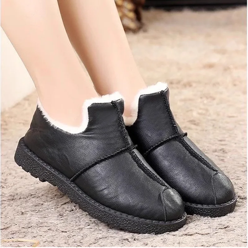 Old Beijing Women's Cotton Shoes Winter Thickened Fleece Warm New Style Anti-slip Fabric Shoes Mom's Autumn Cotton Boots