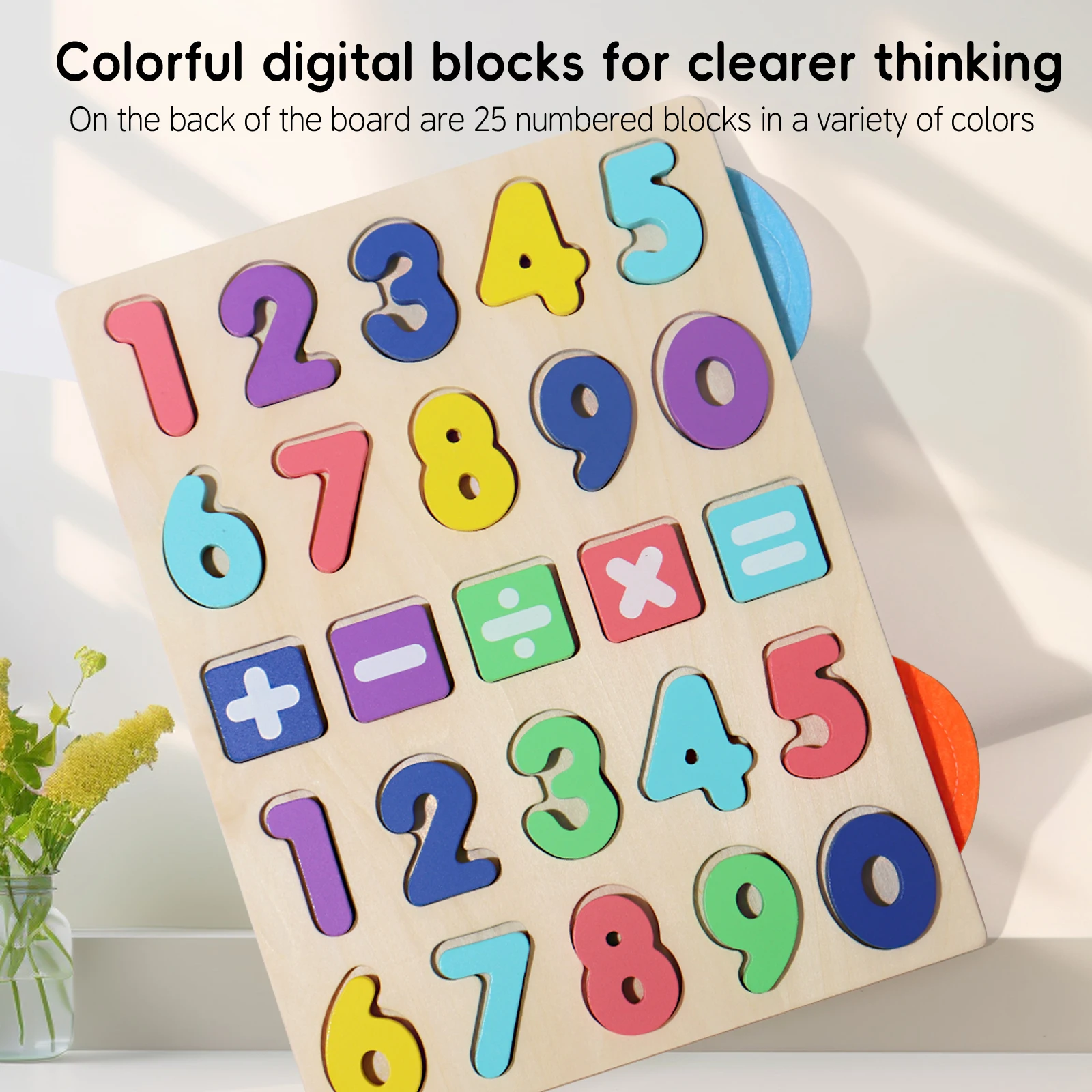 Drewniana Tablica do Rysowania Liczb, Labirynt, Zabawki Edukacyjne, Nauka Matematyki, Operacje Dodawania i Odejmowania, Tablica do Dopasowywania Poznawczych