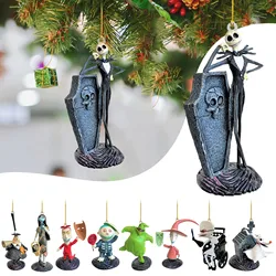 Acrylic Cute Xmas Pendant Cartoon Christmas Tree Pendant Halloween Decoration Pendant Halloween Home Decoration Pendant, Gift