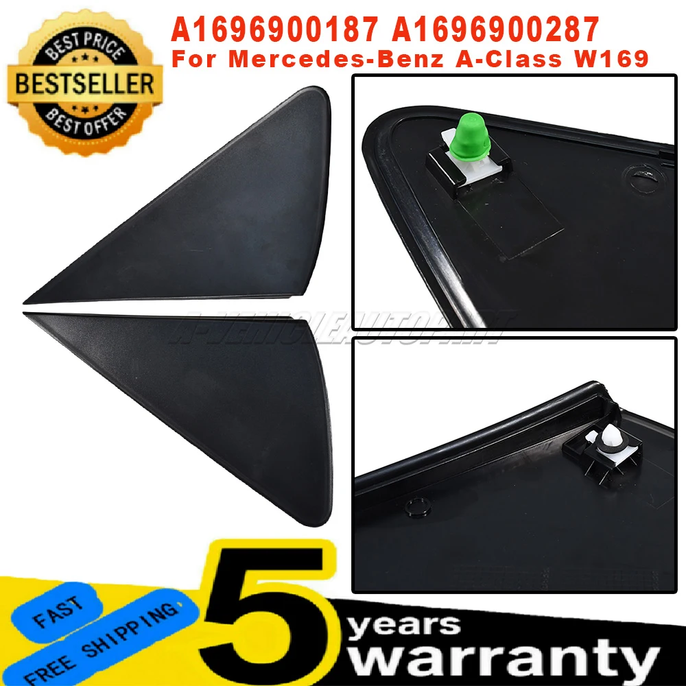 

For Mercedes-Benz A-Class W169 New 1 Pair Wing side Door Mirror Panel Trim L+R OEM A1696900187 A1696900287 car accessories