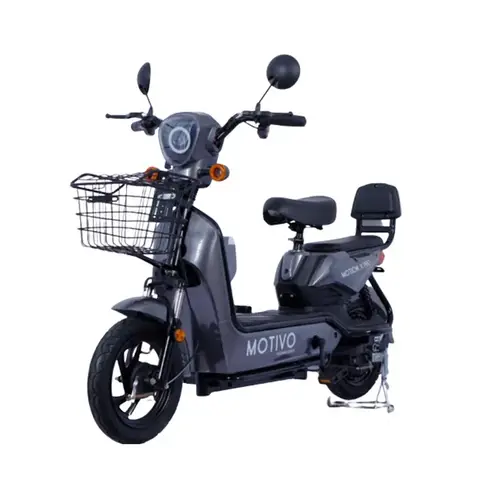 Elmotorcykel 350W48V12AH Resande tvåhjuling med baksäte Elfordon LED Elscooter Vuxen Stadspendling Liten 6 best sales motorcykel elektrisk skoter - №2