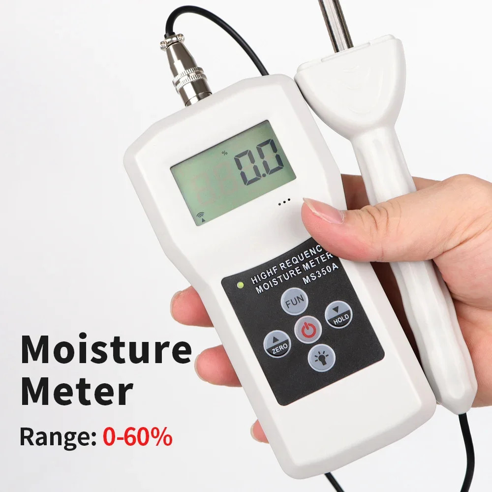 

New Arrivals MS350A Portable Moisture Meter Hygrometer Moisture Meter Humidity Analyzer