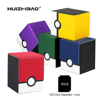 100+ PU Leather Deck Card Boxes Card Deck Game Box Magnetic Playing Card Deck Card Storage Box for pokemon for Yugioh for MTG