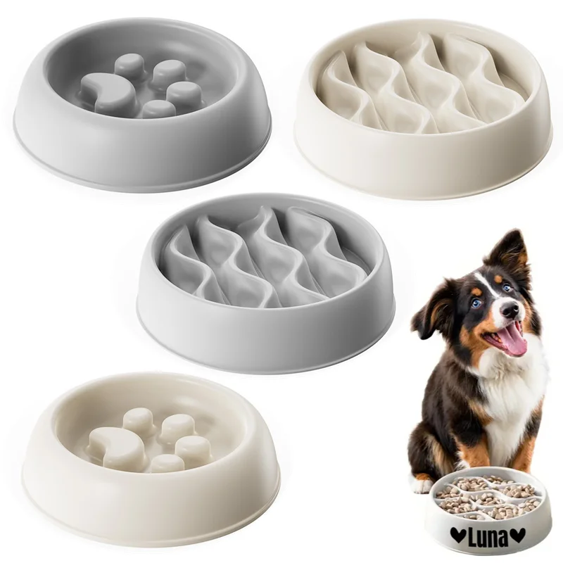 Pet Large Dog Feeding Bowls Eating Feeder Dish Prevent Obesity Pet Dogs Supplies Non-slip Slow Down Food Bowl Non-slip YJ036