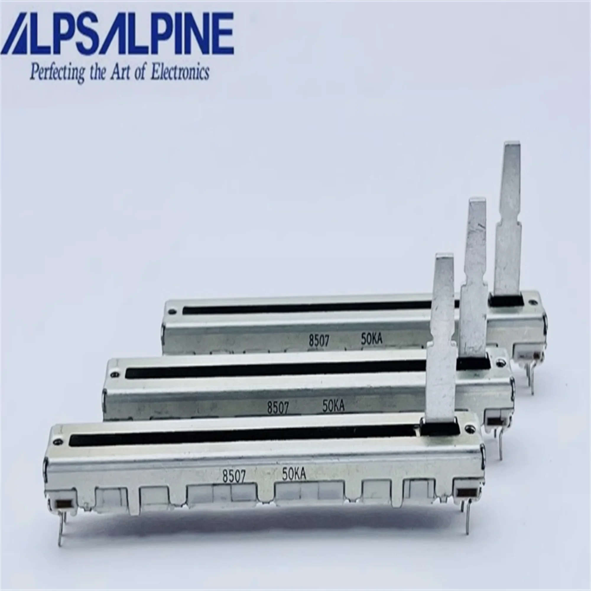 2 uds ALPS potenciómetro deslizante de enlace único A50K Yamaha MG16 Bailingda sonido arte consola mezcladora longitud del eje del empuje 20mm