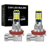 ASLENT 2x H11 H8 H9 H16 jp9006 HB4 HB3 H10 9145 Fog Lights Bulb 3D 3030SMD 2800LM White Car Driving Running Lamp Auto Leds Light