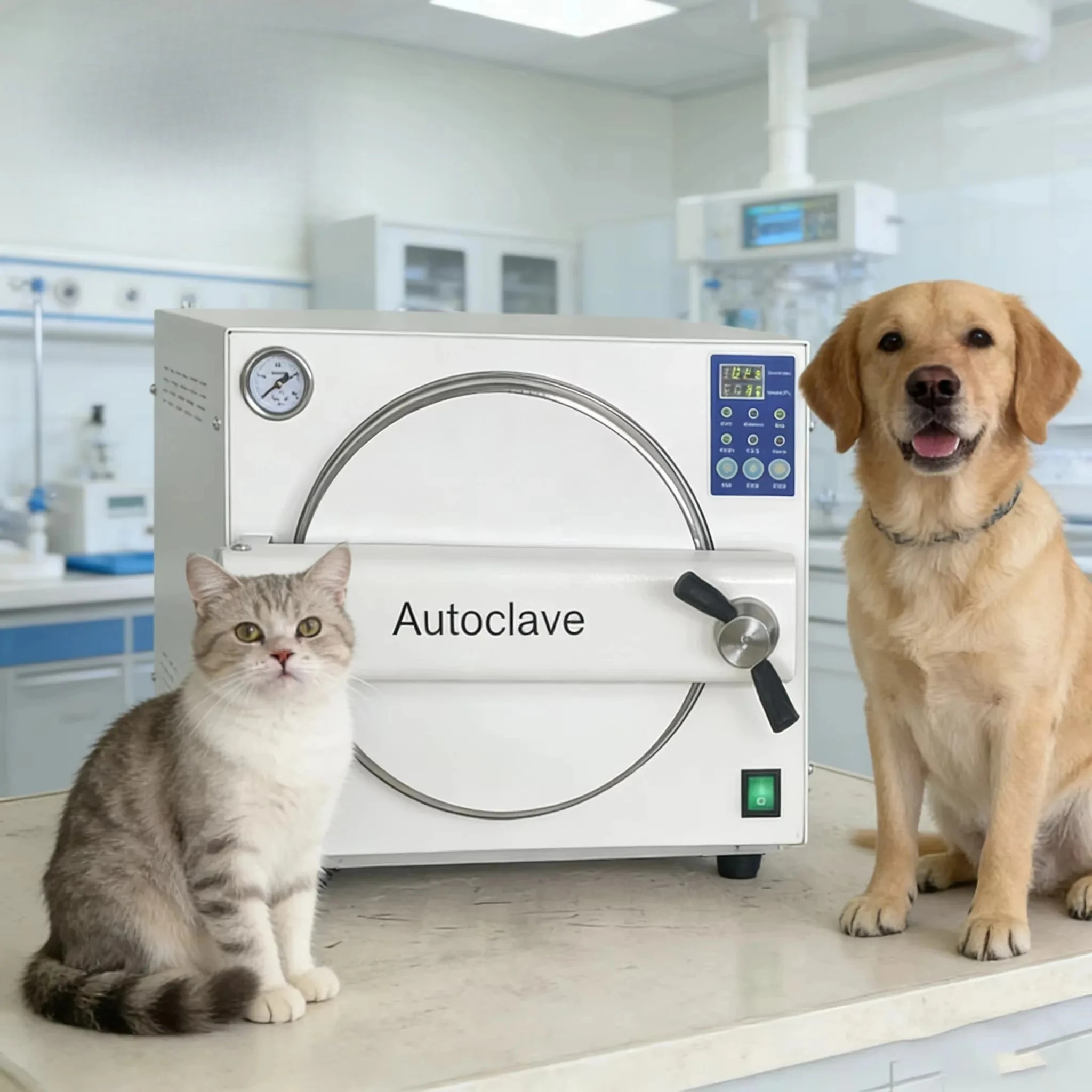 Vet Equipment Approved Pulse Vacuum Table Top Steam Sterilizer Veterinary Equipment Portable Sterilizer Autoclave