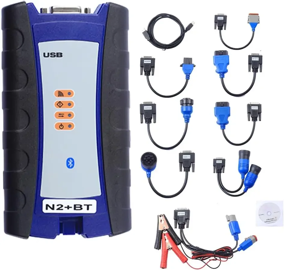 124032 Diesel Universal Heavy Duty Truck Excavator Diagnostic Scanner Tool for Nexiq USB Link 2 Heavy Duty Truck Scanner Diagnos