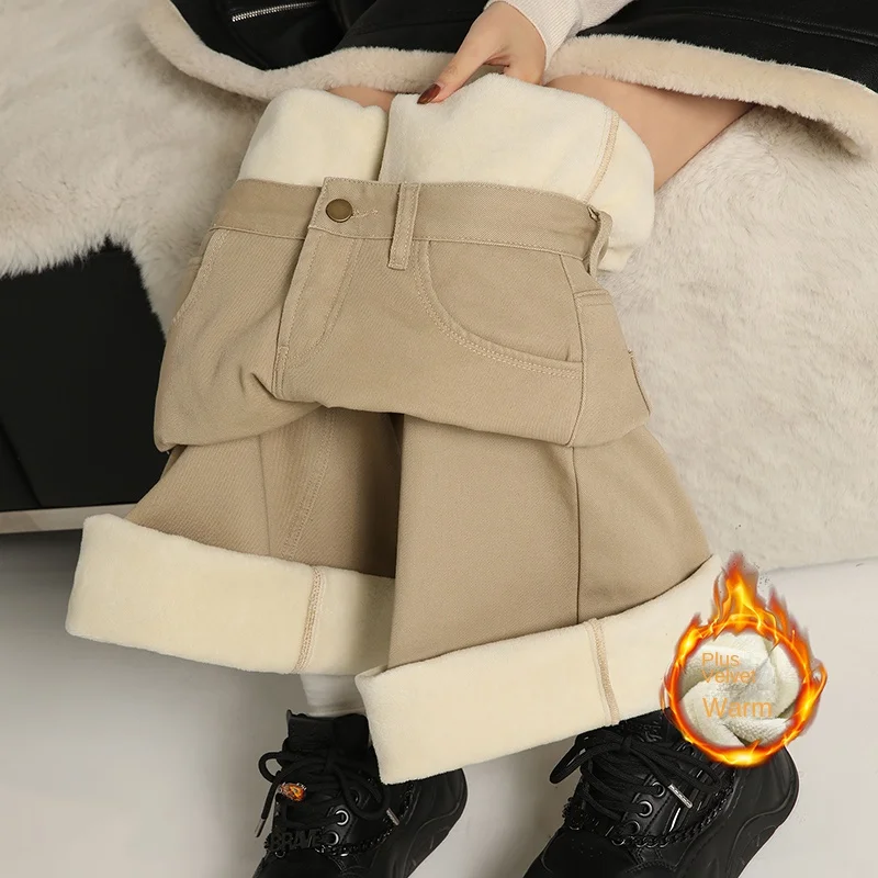 Loose High Waist Womens Denim Jeans Baggy Flare Pants Vintage Retro Wide Leg Comfort Stretch Casual Trousers Women's jeans