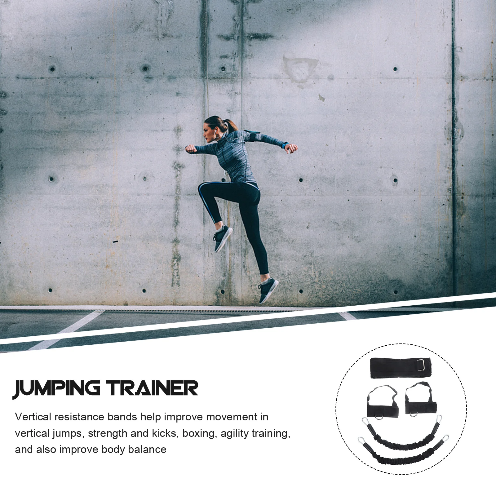 

1Set Basketball Jumping Trainer Premium Vertical Resistance Bands Equipment Sports Fitness Training Strap for Vertical Jump