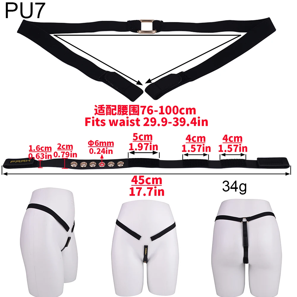 QKKQ Adjustable Chastity Belt For Penis Cage Elastic Strap Body Bondage Pleasure Accessories BDSM Sex Tool For Couple Erotic Toy - view 5