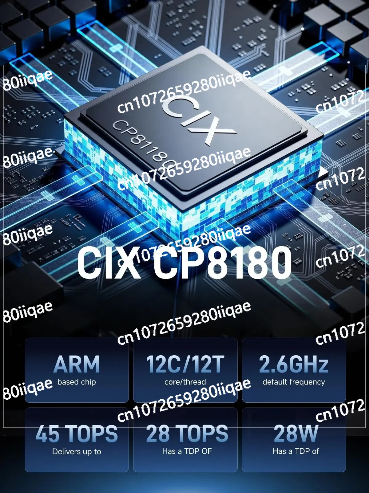 โปรเซสเซอร์ CIX ARM CP8180 (12C/12T สูงสุด 2.6GHz), แรม 64GB/32GB ECC LPDDR5, คอมพิวเตอร์ตั้งโต๊ะ MINISFORUM MS-R1 มินิเวิร์คสเตชั่น