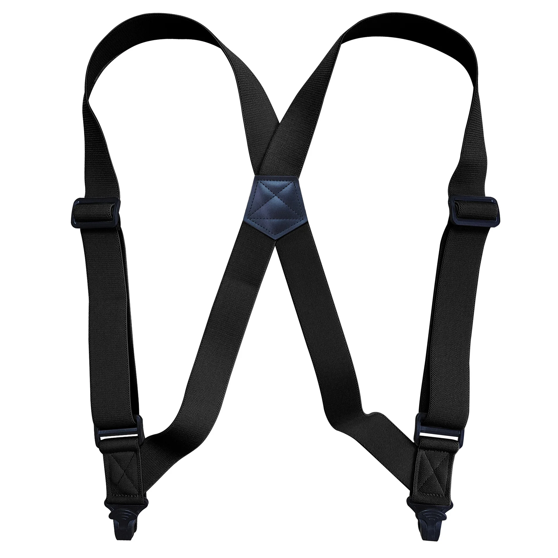 Men Elastic Braces 2 Clips Back Plastic Hook Buckle Stay Locking Clamps Trousers Suspenders Adjustable Strap Garter Holder Belt