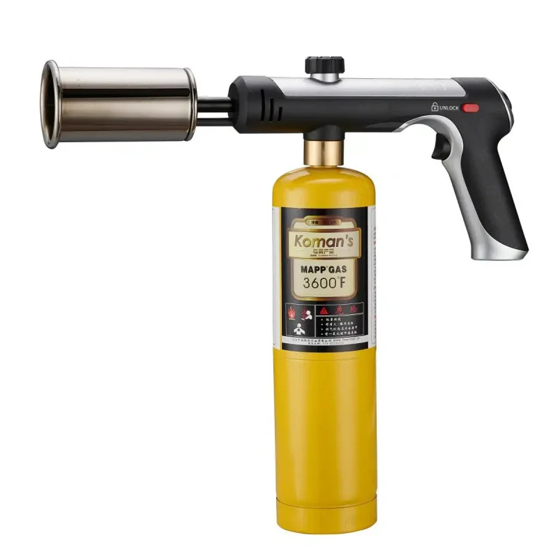 

MT-920 Propane Cooking Torch, One-Key Ignition, Adjustable Flame, Durable Portable For BBQ Camping Outdoor Kitchen(Without Fuel)