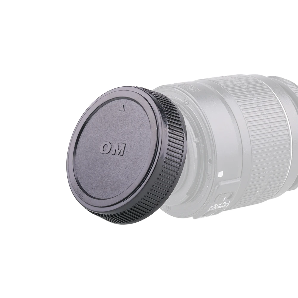 Rear Lens Body Cap Camera Cover Anti-dust Mount Protection Plastic Black for OLYMPUS OM