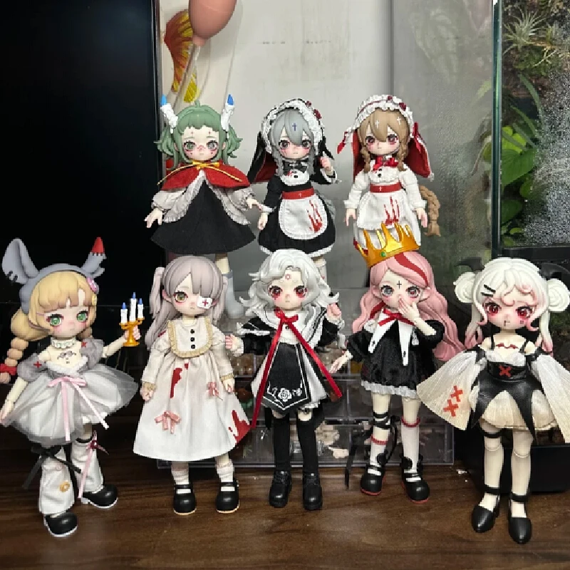 

Nyssa's Bizarre Nightmare Series 12-точечная BJD слепая коробка Bizarre Dark Gothic Эстетическая мобильная кукла для девочек, предварительная распродажа на 120 дней