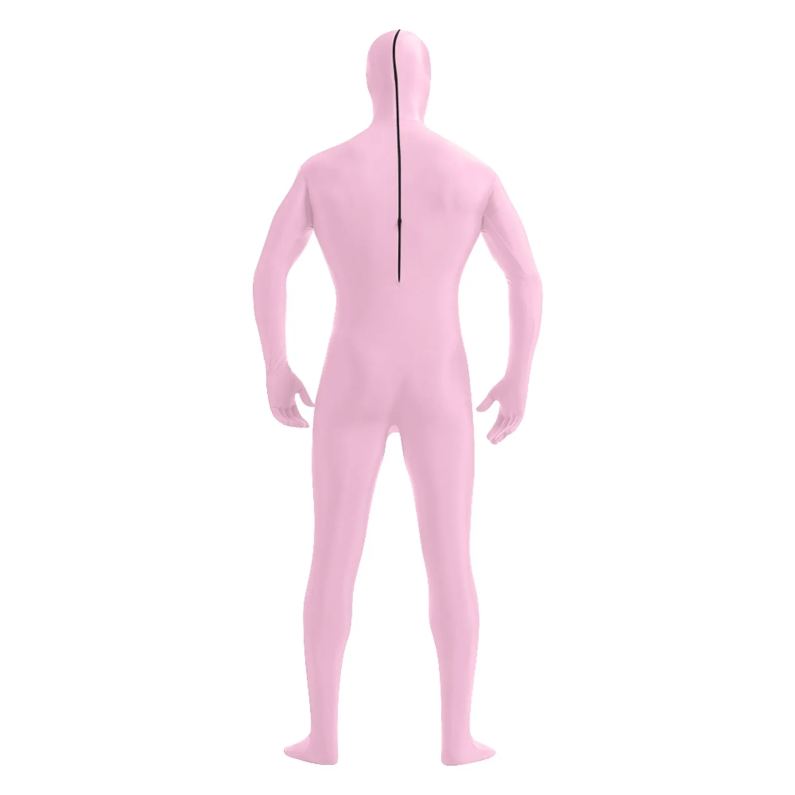 Zentai noir en nylon pour hommes adultes, IQUE dex, visage ouvert, carnaval, danse complète du corps, olympiques de cosplay unisexes, cosplay à pieds