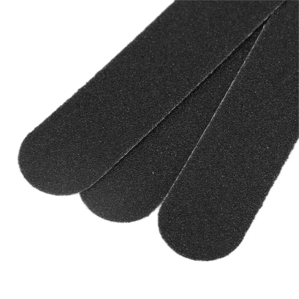 100pcs Reusable Base Plate Replacement Nail File Strip Black Sand Surface Replacement Nail File Strip Kit Nail File Strips