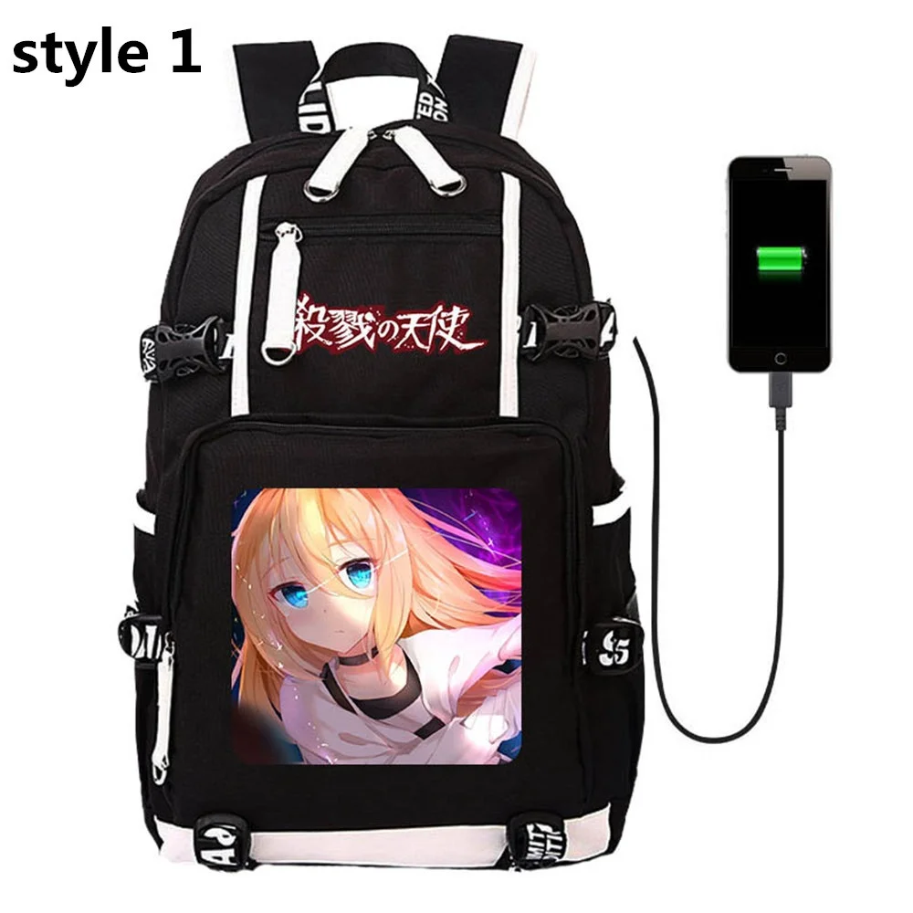 

Anime Angels of Death Backpack Cosplay School Bag Rucksack Laptop Bag Mochila Rucksack Girls Boys