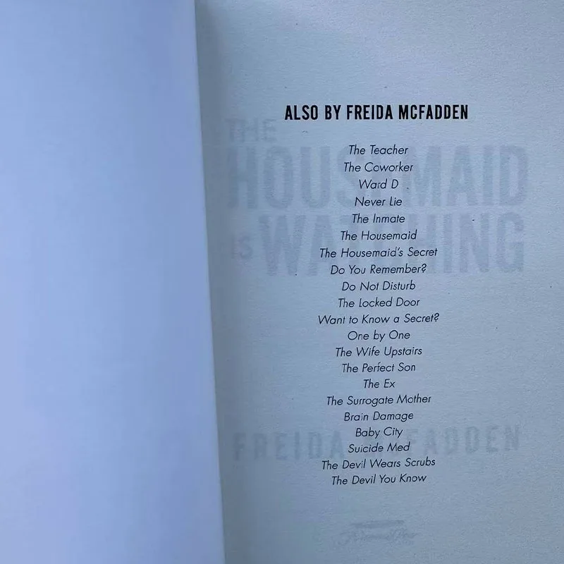 The Housemaid's Watching,Mystery Novels English Paperback Book