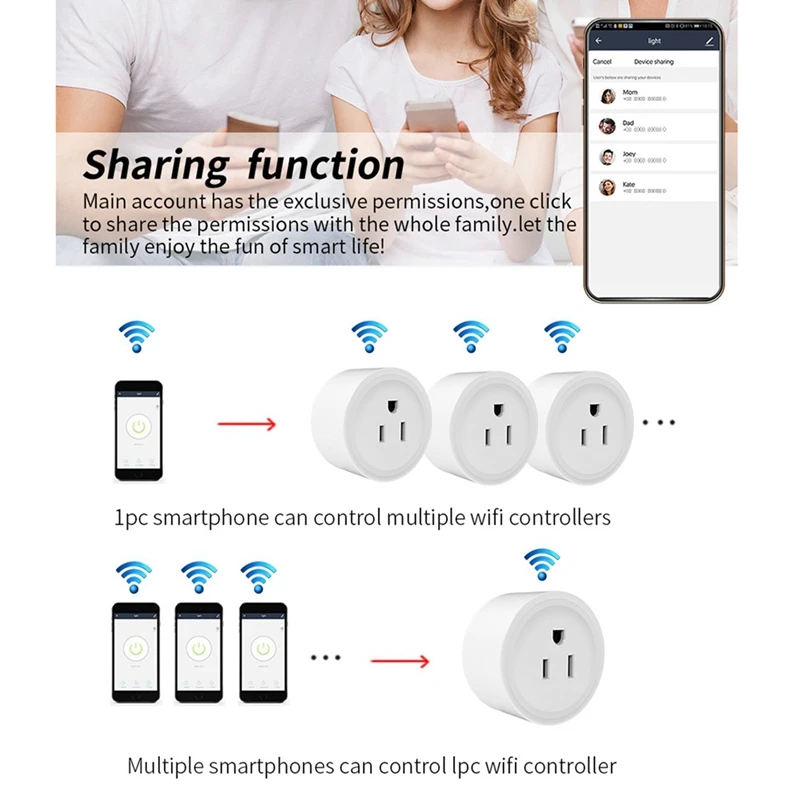 Zigbee Smart Voice Control 16A With Power Monitoring And Timing Function For Alexa Google US Plug