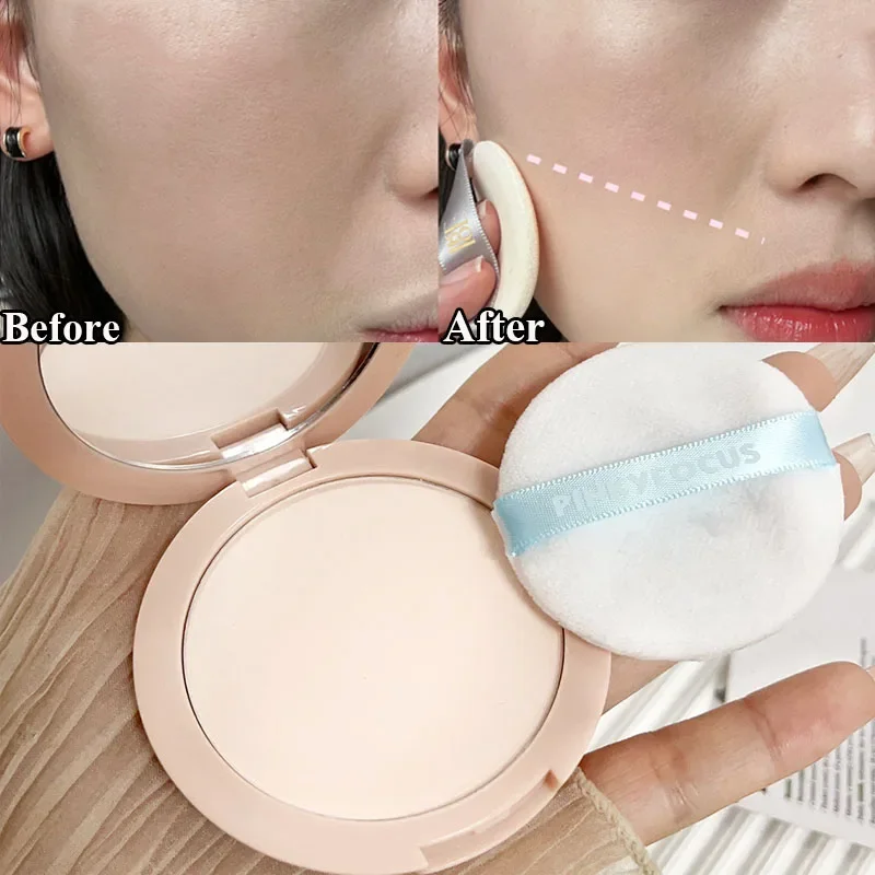 Oil Control Brightening Makeup Powder Matte Lasting Moisturizing Press Powder Waterproof Light Breathable Setting Loose Powder