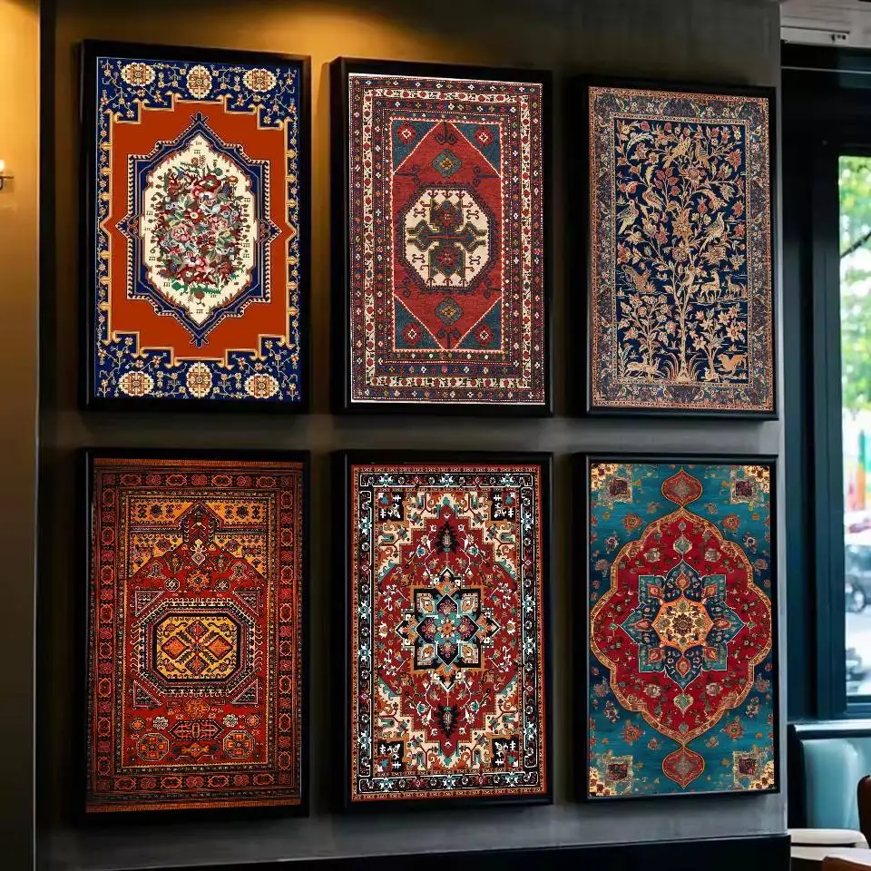 P-Persian R-Rug P-Pattern Poster  Self-adhesive Art Waterpro
