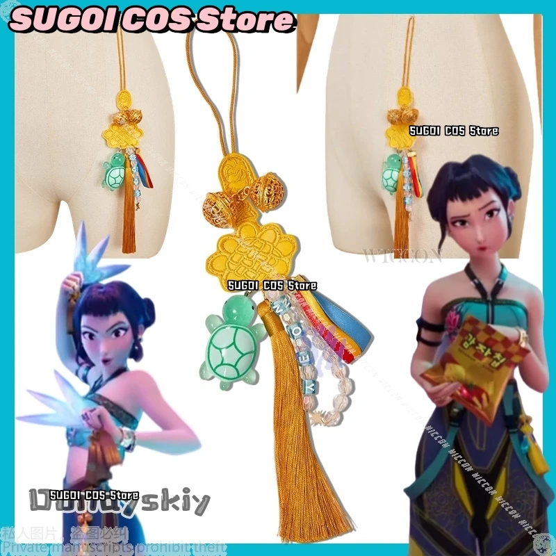 

Kpop Demon Zoey Cosplay Anime Costume Chinese Knot Props Cute Turtle Zoey Name Pendant Jirai Kei Props Halloween{SUGOI COS}